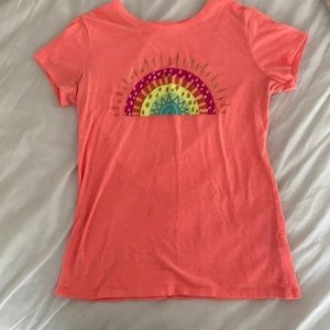 Kids neon rainbow tee